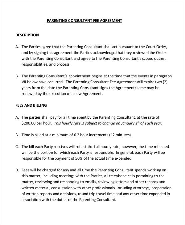 Parental Responsibility Agreement Template PDF Template