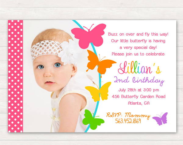 Butterfly Invitation Template 1