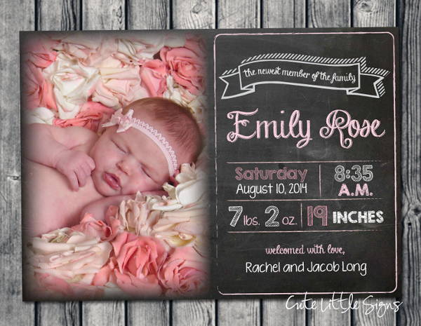 9 Birth Announcement Templates Printable PSD AI Format Download