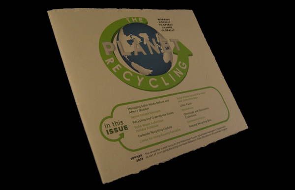recycling paper brochure template
