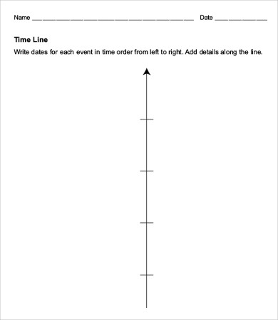 blank excel horizontal history timeline template