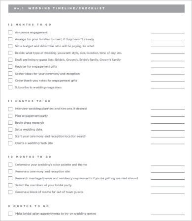 blank wedding day timeline sample