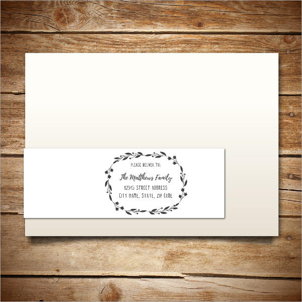 printable wrap around address label