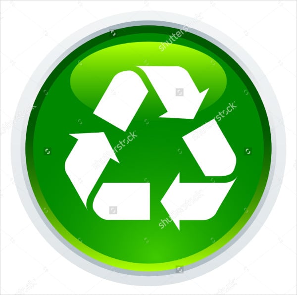 recycling logo vector
