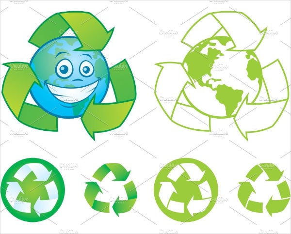 recycling earth logo