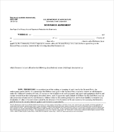 Severance Agreement Template 10  Free Word PDF Documents Download