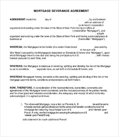 basic severance agreement template