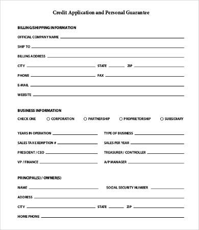 Business Credit Application Form 11  Free Word PDF Documents Download Business Credit Application Form 11  Free Word PDF Documents Download