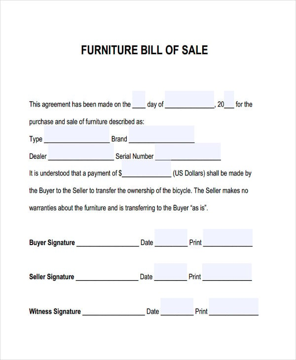 furniture-bill-of-sale