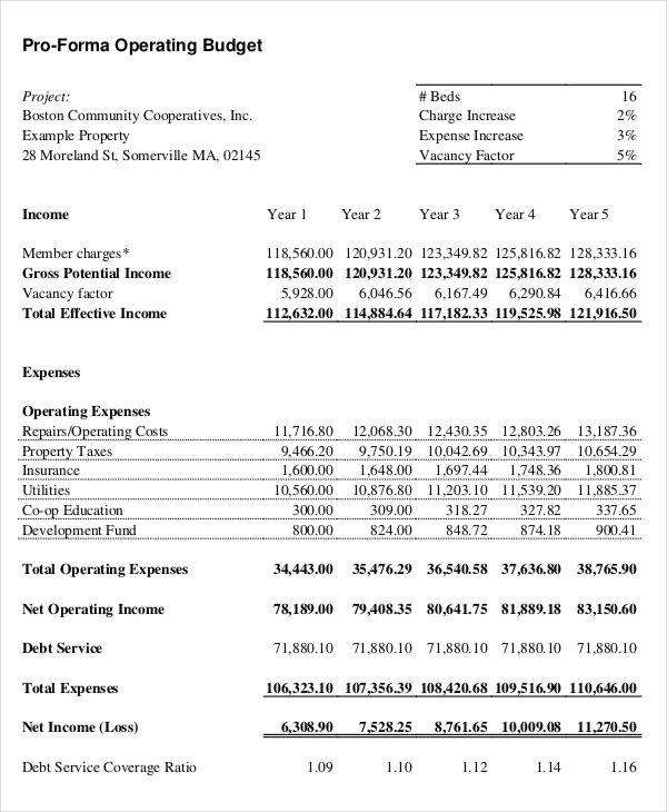 Pro Forma Template 9 Free Word Excel Pdf Documents Download 