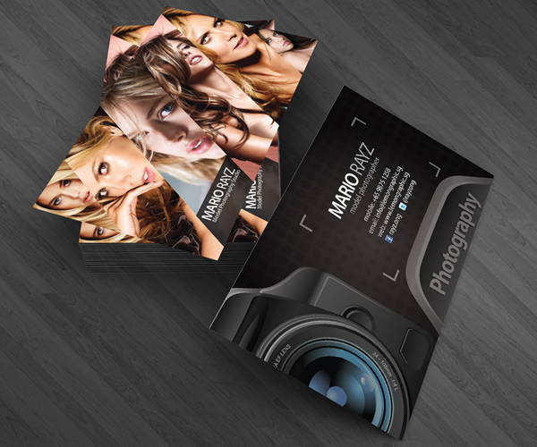 professional photographer business card