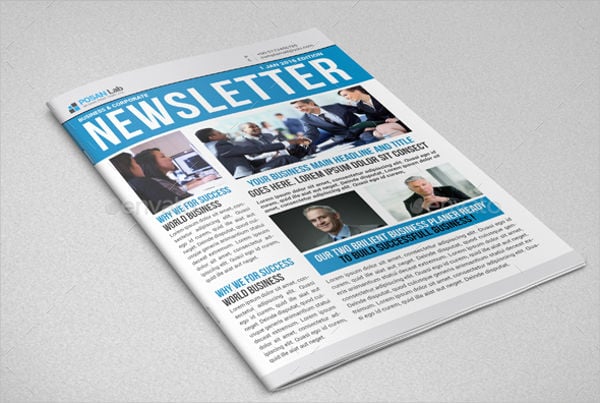 professional printable newsletter template