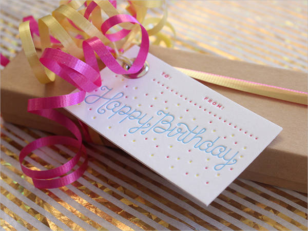 free printable birthday gift tag
