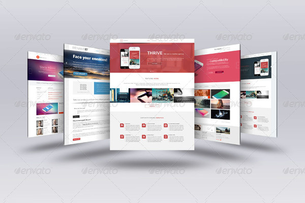 web page presentation template