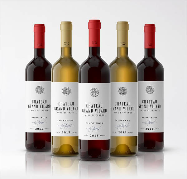 wine label 22 free psd vector ai eps format download free