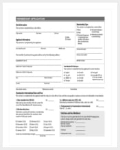 membership application with payment information download