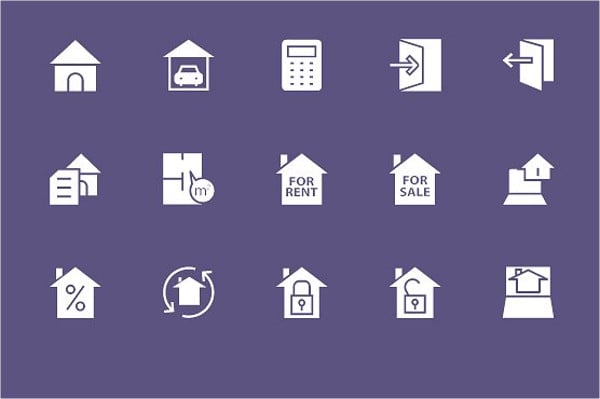 real estate vector icons