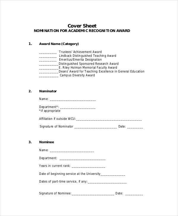 academic recognition award template