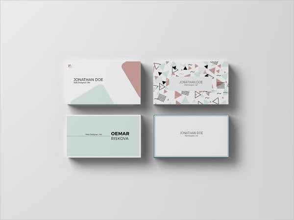 modern minimalist business card