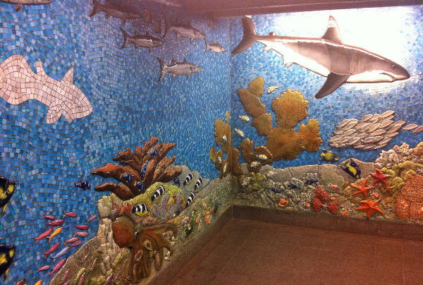 subway aqua art