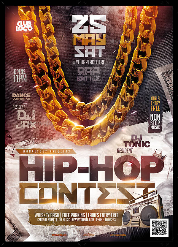 hip hop contest flyer