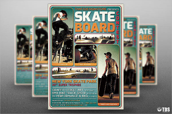 skating contest flyer
