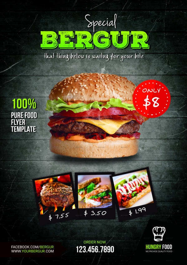 11 + Beautiful Burger Flyers   Word, PSD, AI, EPS Vector | Free