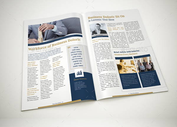 professional corporate newsletter template