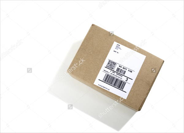 package shipping label template