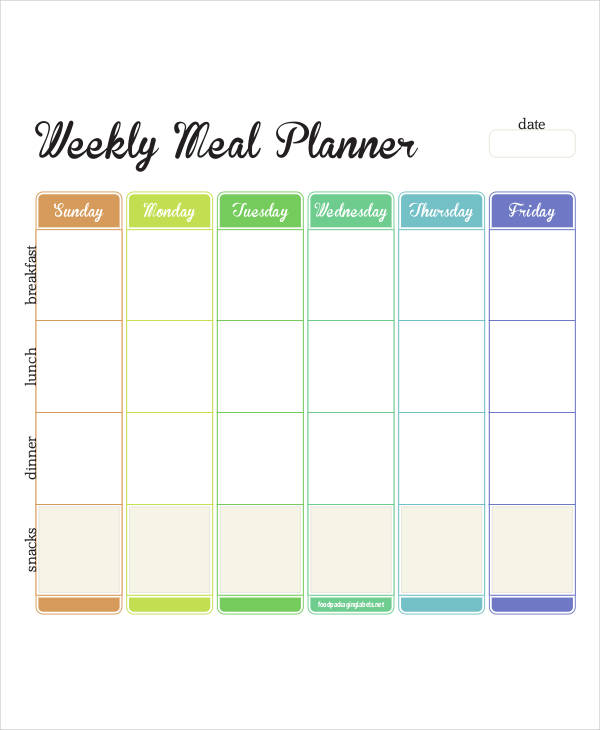 Printable Weekly Planner - 11+ Free PDF Documents Download
