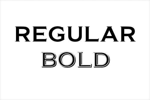 Examples Of Bold Letters - Printable Templates