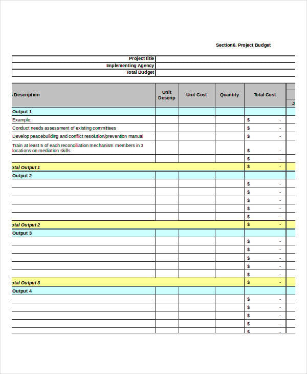 Budget Excel Templates - 9+ Free Excel Documents Download ...