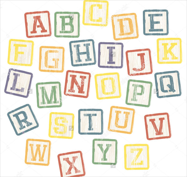 9+ Printable Block Letters PSD, EPS