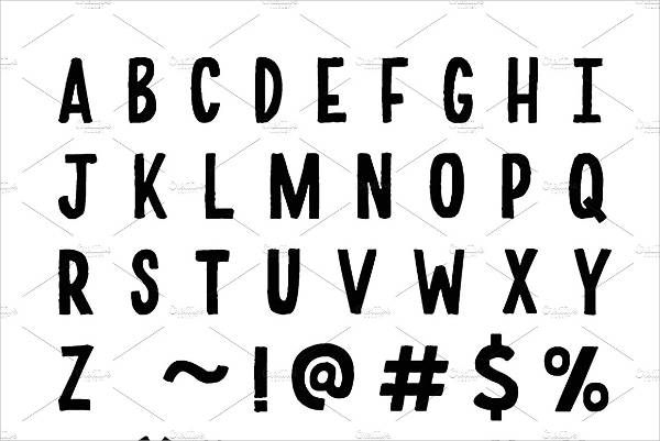 regular block letters font