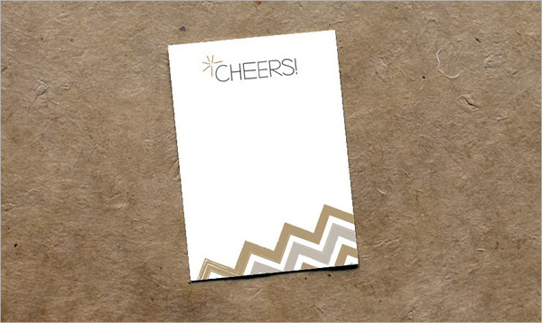 rustic sparkle note card template