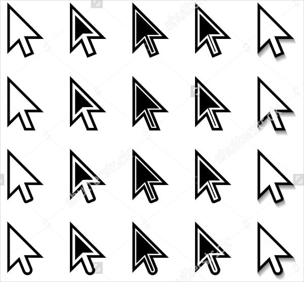 mouse arrow icons