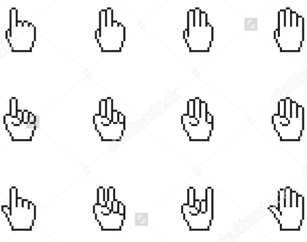 mouse hand icons