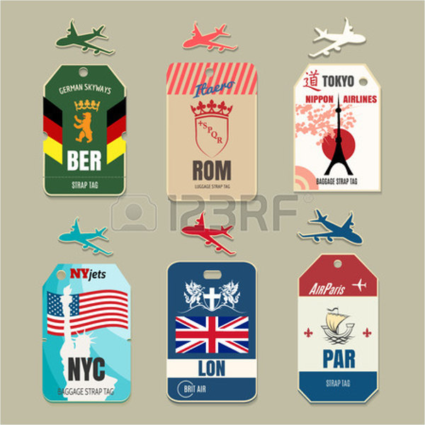 14+ Luggage Tag Templates Word, PSD