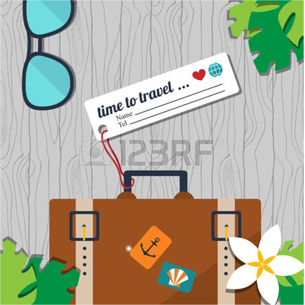 14+ Luggage Tag Templates Word, PSD