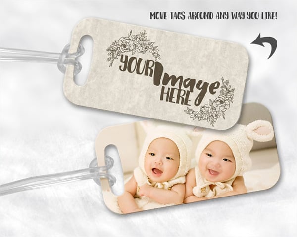 luggage bag tag template