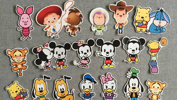 5  Disney Stickers Printable PSD EPS Format Download