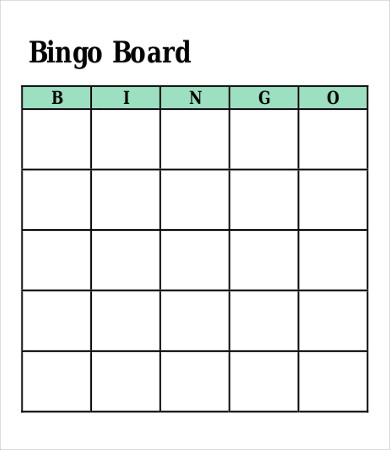 Bingo Card Template - 13+ Word, Pdf, Vector Format Download