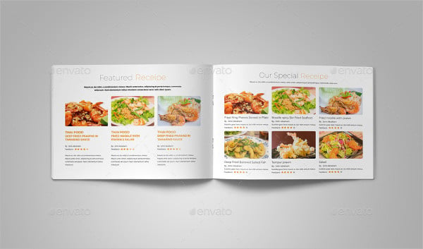 food recipe brochure