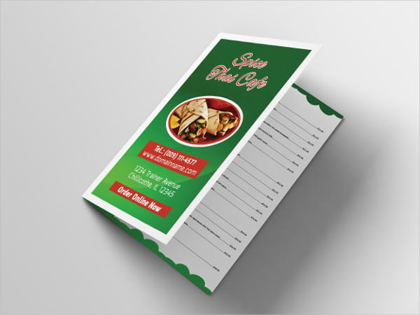 food and drink brochure