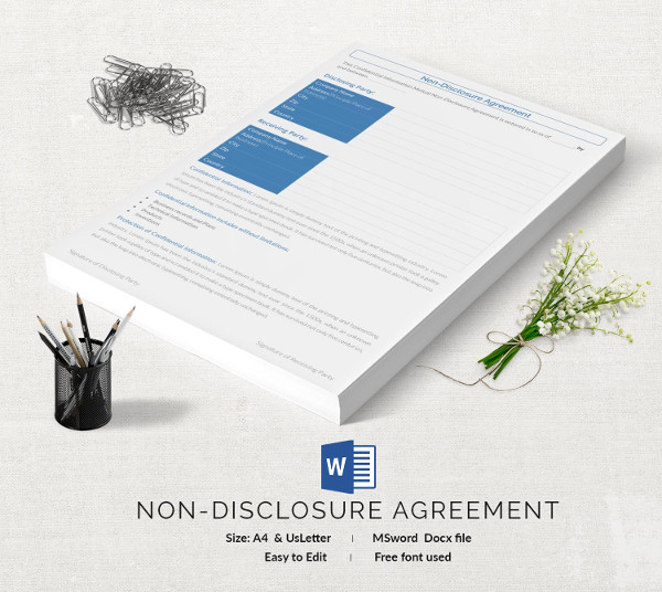 non disclosure agreemen template