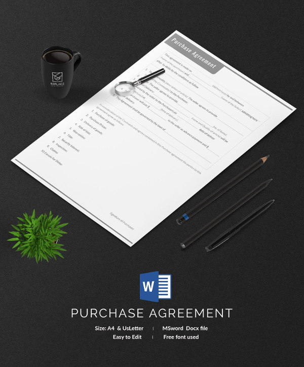 purchase agreement template