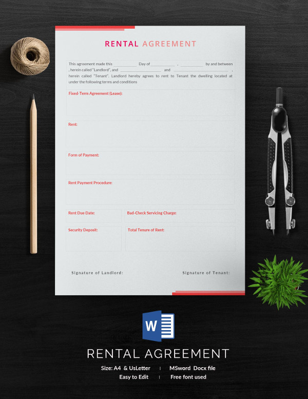 rental agreement template