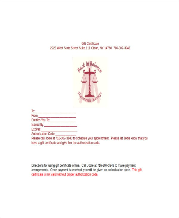 free gift certificate template word document