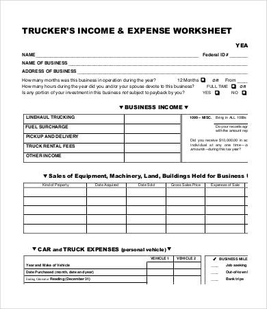 trucking company budget template