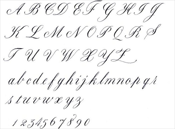 cool cursive alphabet fonts